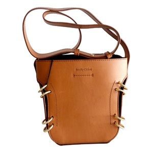 See by Chole brown leather box shape crossbody handbag.
Brand new never use.